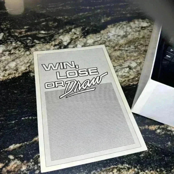 VINTAGE WIN LOSE OR DRAW Board Game Milton Bradley 1987 - Picture 12 of 16